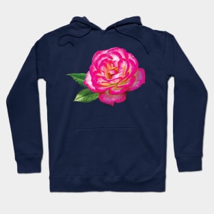 Roses - Pink and White Rose Hoodie